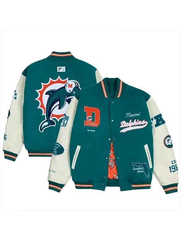 Miami Dolphins GOLF WANG Varsity Jacket