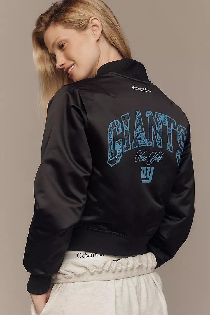 Mitchell & Ness NFL Crop Bomber Jacket