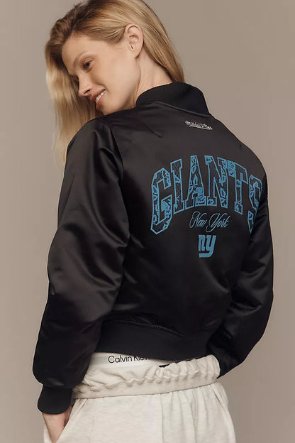 Mitchell & Ness NFL Crop Bomber Jacket