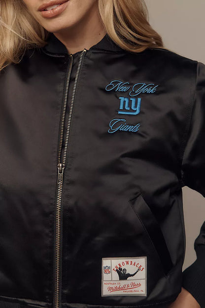 Mitchell & Ness NFL Crop Bomber Jacket