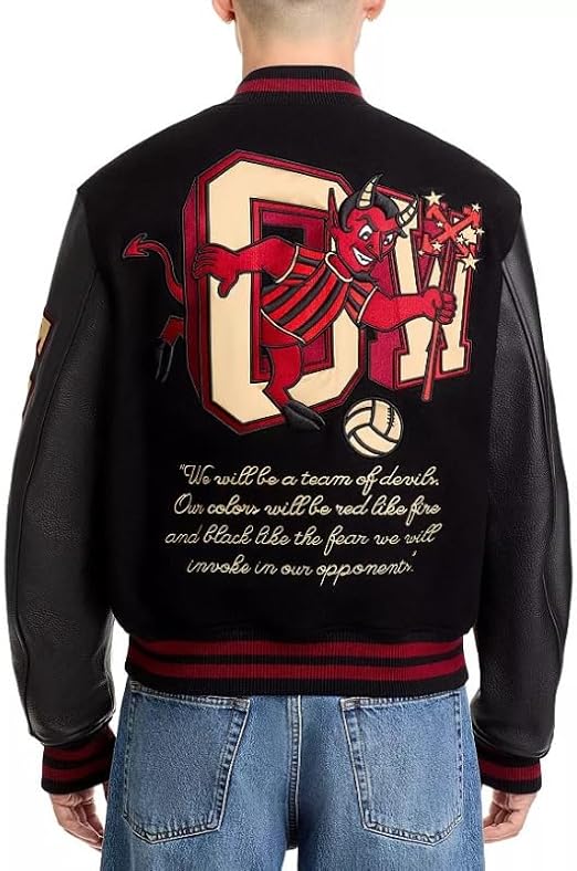 Ac Milan X Off-White Varsity Jacket