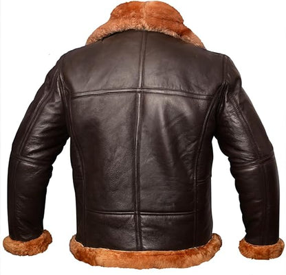 Aviator B3 Bomber Jacket Real Shearling Jacket