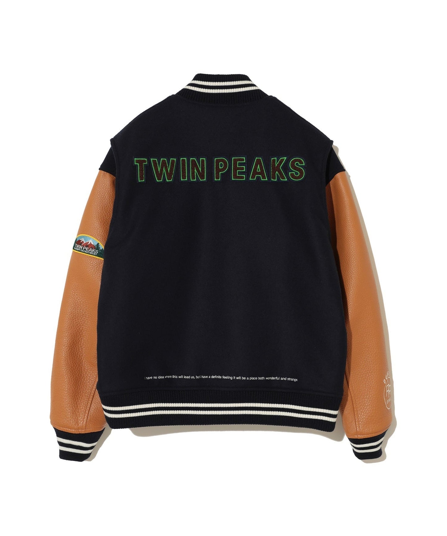Wool nylon stadium jacket