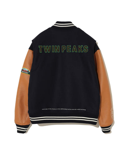 Wool nylon stadium jacket