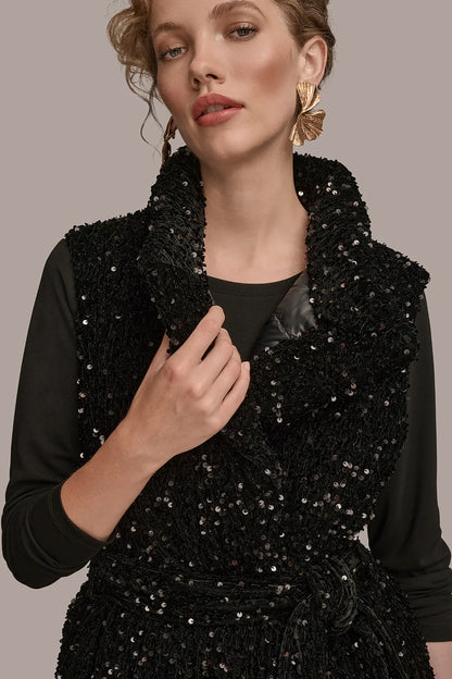 Women Sequin Vest