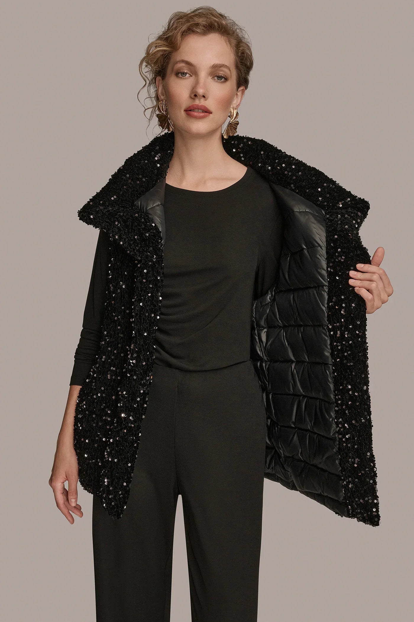 Women Sequin Vest