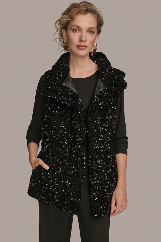 Women Sequin Vest