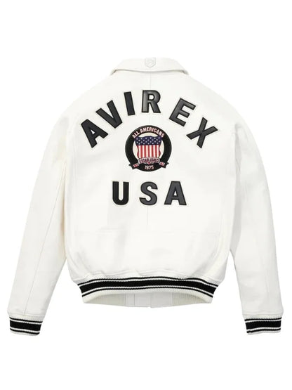Iconic White Avirex Jacket