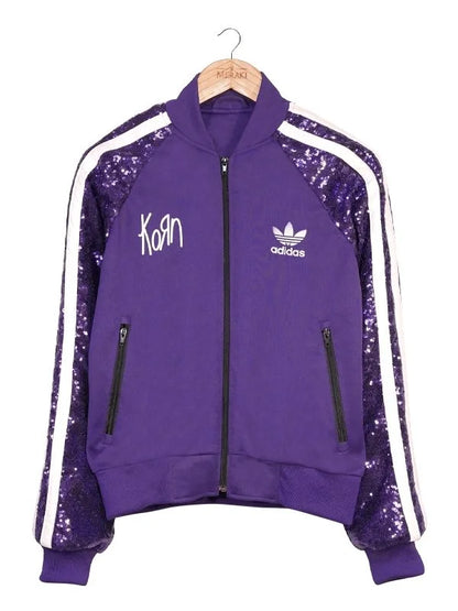 KoRn x Adidas Purple Sequin Track Jacket