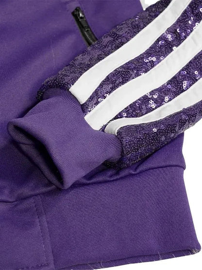 KoRn x Adidas Purple Sequin Track Jacket