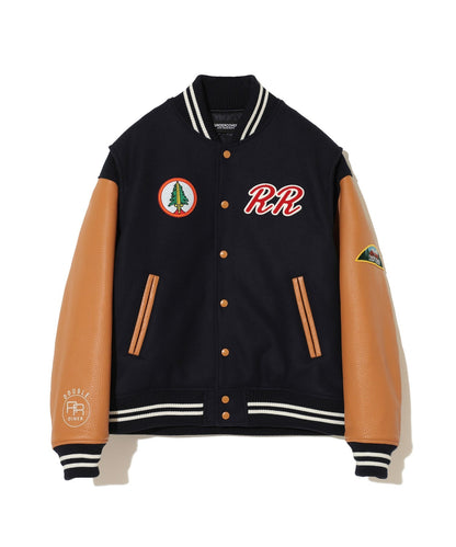 Wool nylon stadium jacket