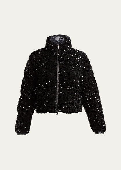 Louvi Sequined Short Down Jacket