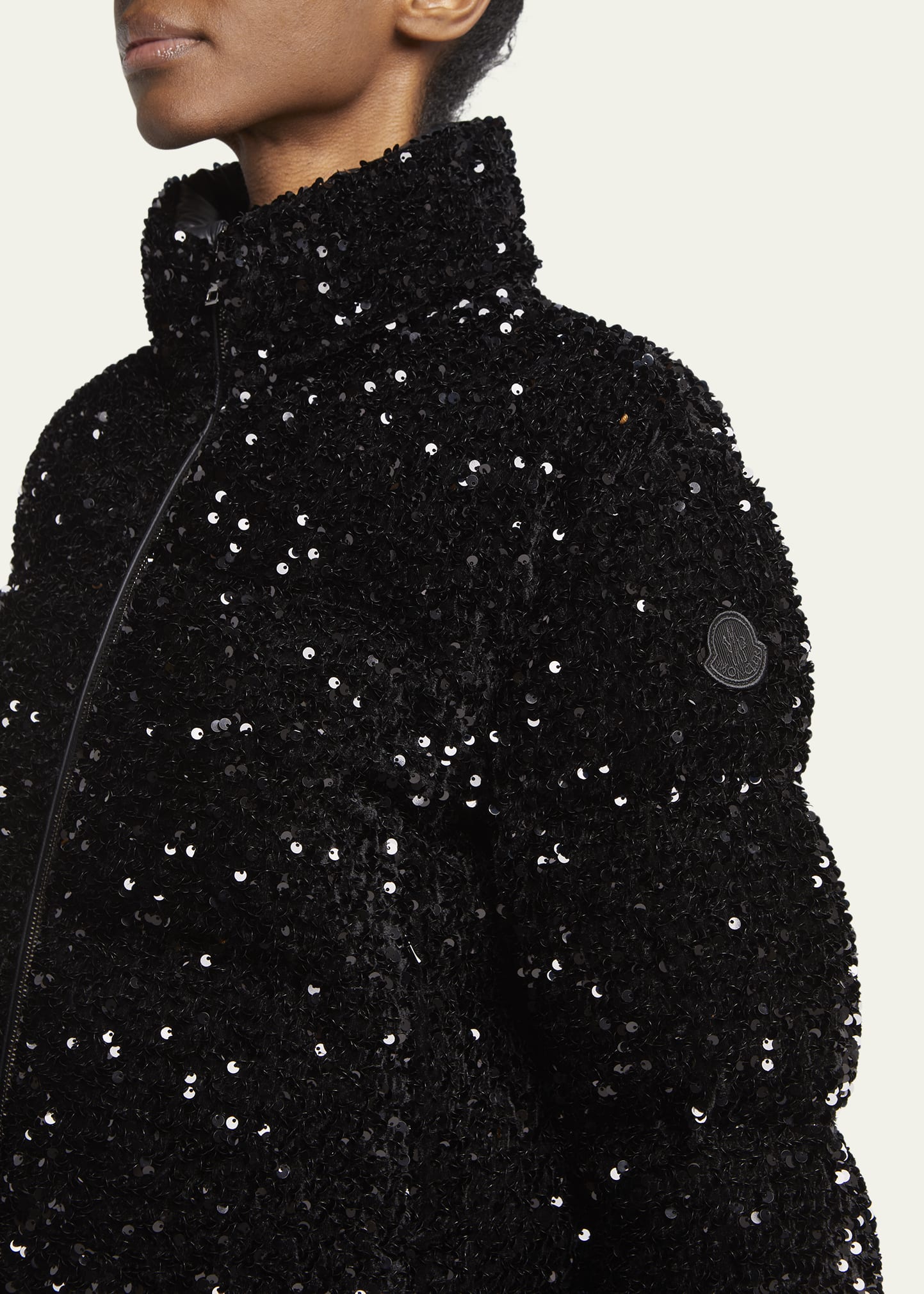 Louvi Sequined Short Down Jacket