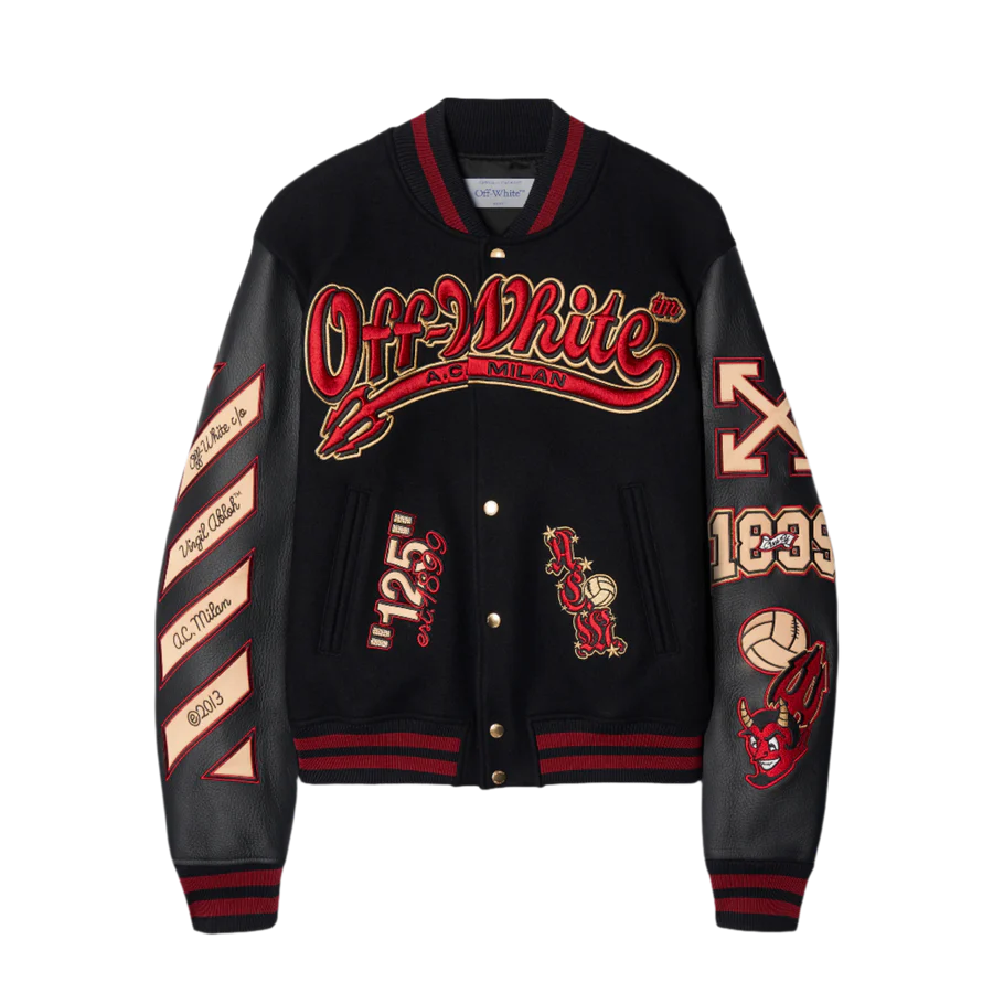Ac Milan X Off-White Varsity Jacket