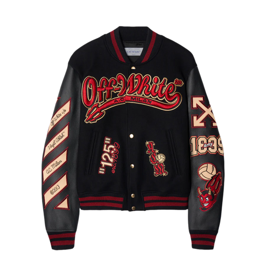 Ac Milan X Off-White Varsity Jacket