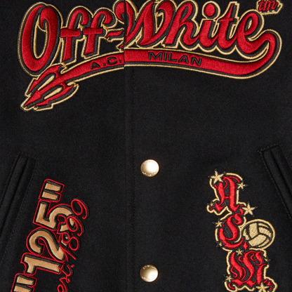 Ac Milan X Off-White Varsity Jacket