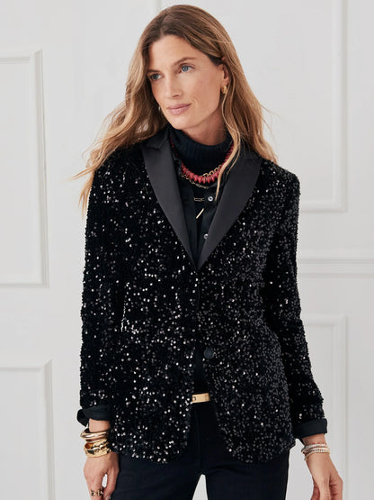 Women Keith Sequin Blazer